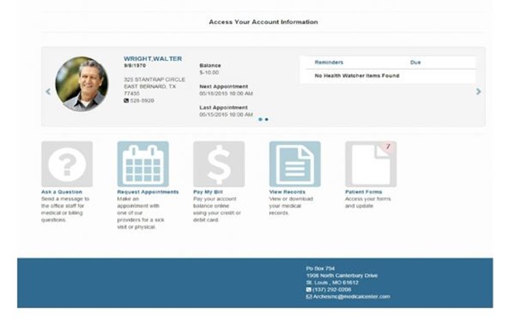 AdvancedMD patient portal