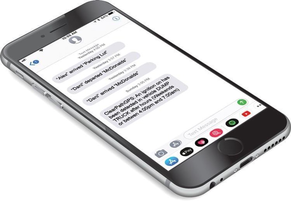 ClearPathGPS text alerts