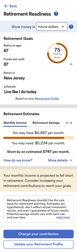 ADP retirement calculator