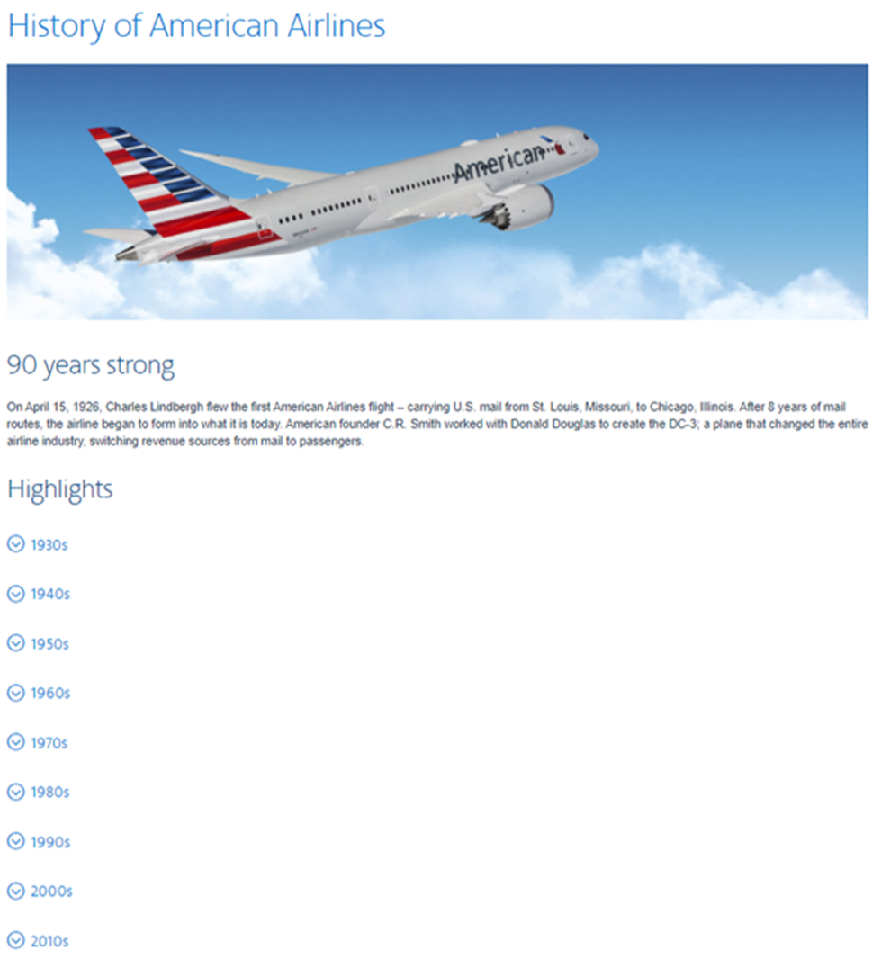 American Airlines About Us