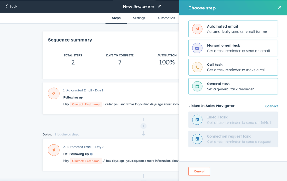 Hubspot custom automations