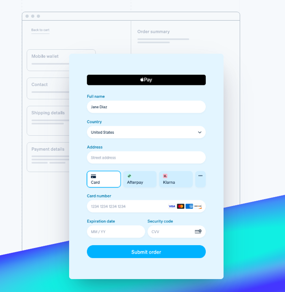 Stripe custom UI