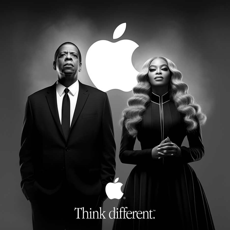 Think Different ad Jay Z and Beyonce