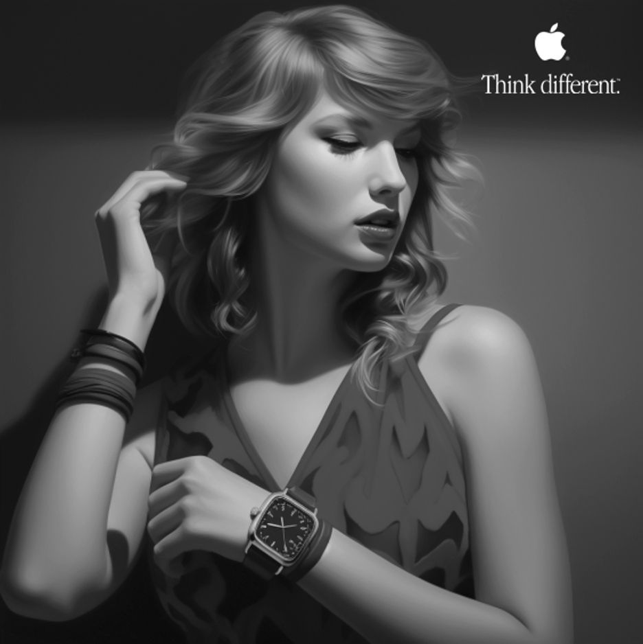 Think Different ad Taylor Swift